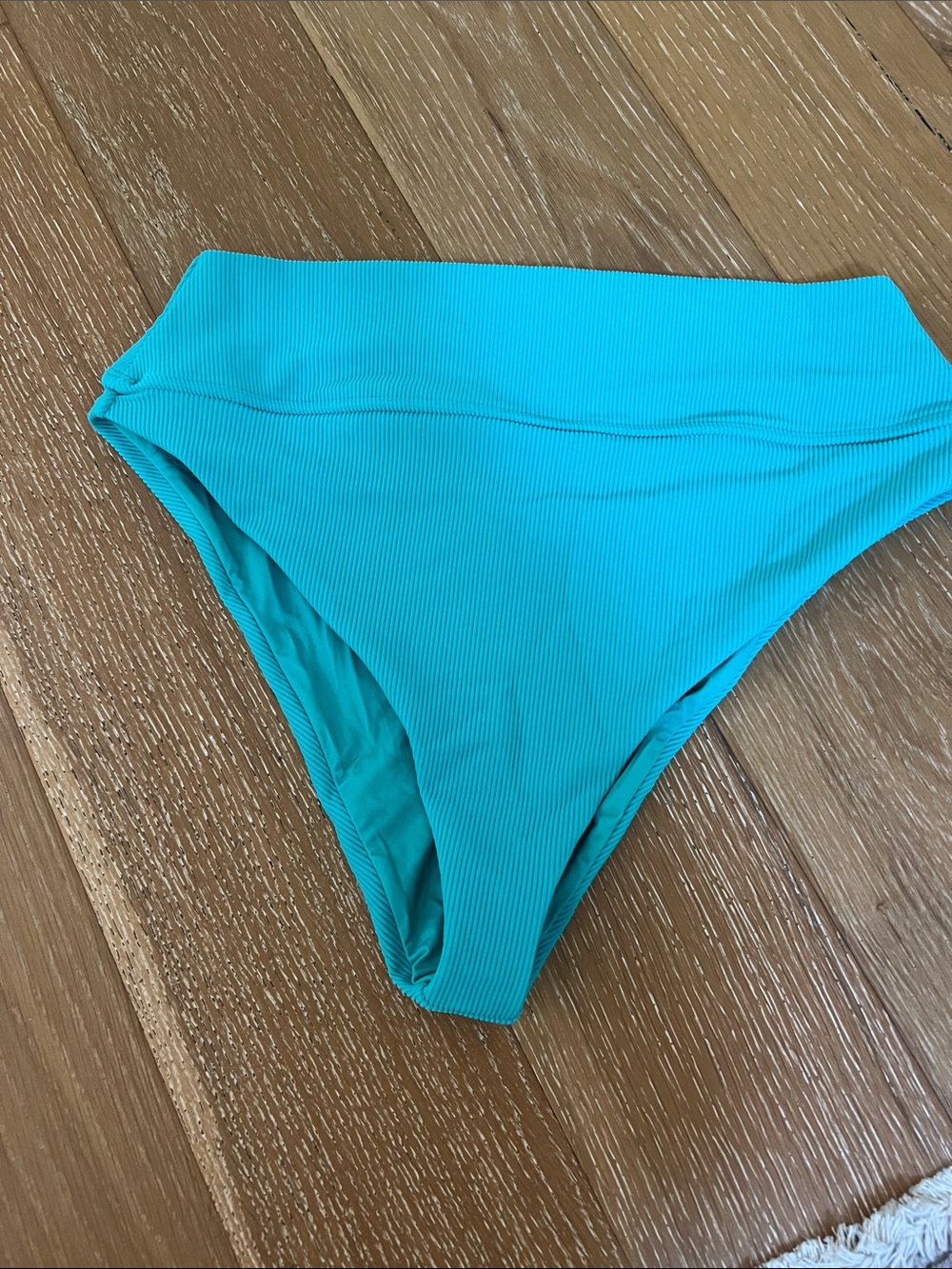 Beach Riot Ribbed Bikini Bottom - Aqua
